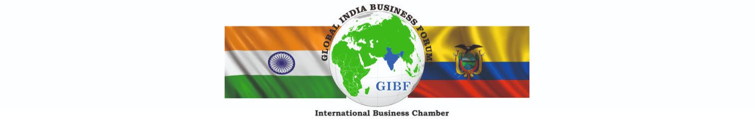 India  Ecuador Business and Cultural Council and GIBF logo 
